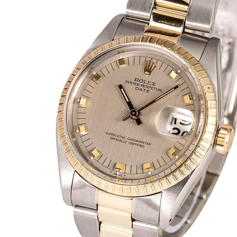 Men's Rolex Date 1505 Two-Tone Oyster