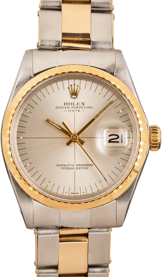 Vintage Rolex Date 1512 Silver Dial
