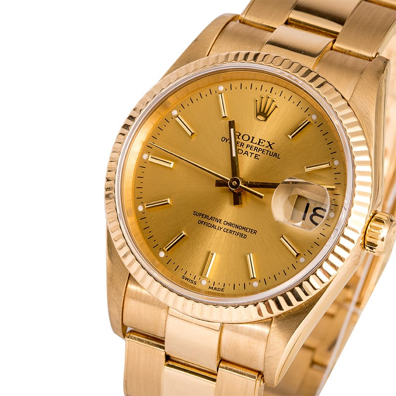 Rolex Date 15238 Oyster Rivet Bracelet