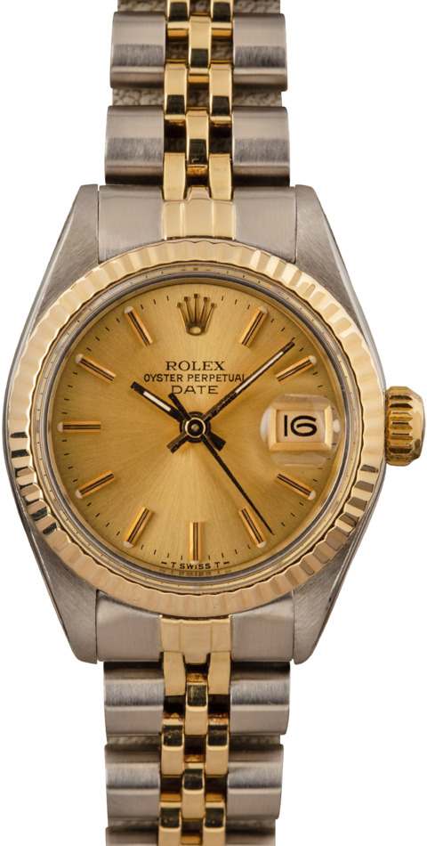 Ladies Rolex Date 6917 Champagne Dial