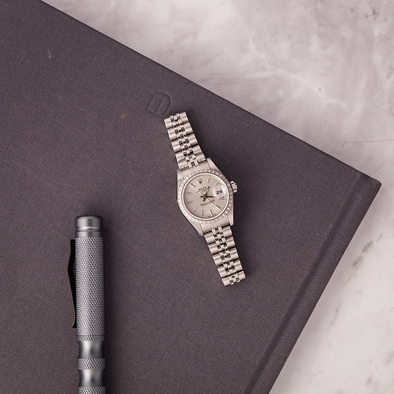 Unworn Rolex Date 79240 Steel Jubilee Band