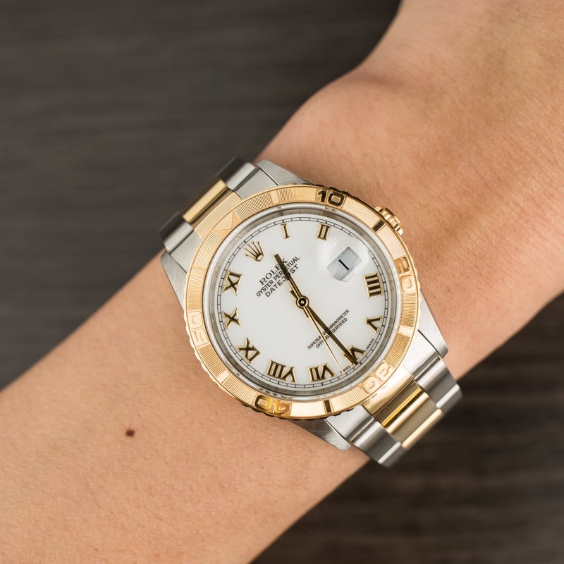 Pre Owned Rolex Datejust Thunderbird 16263 White