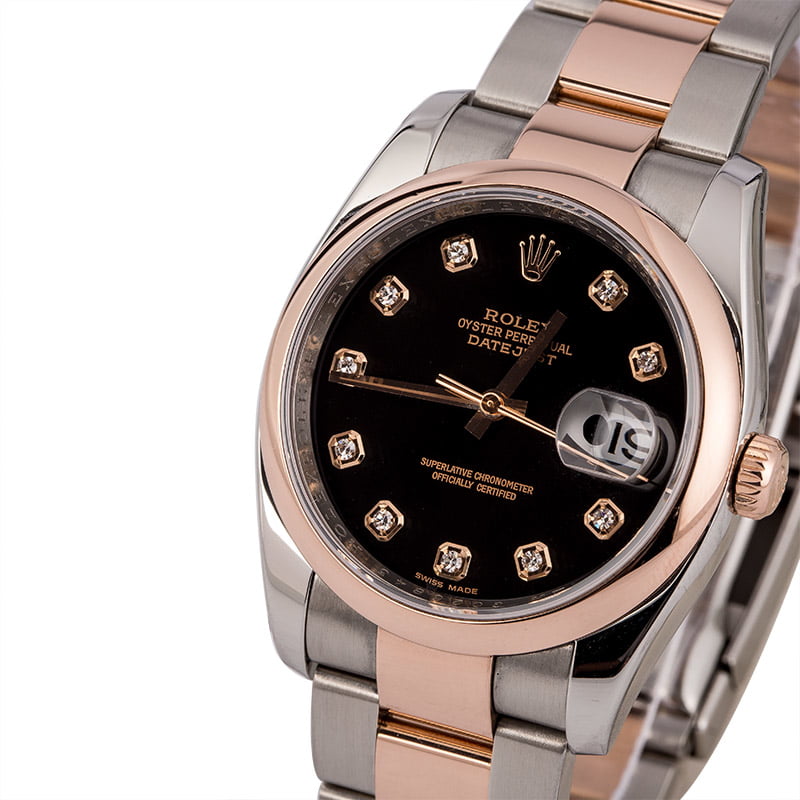 Two Tone Rolex Datejust Diamond Dial