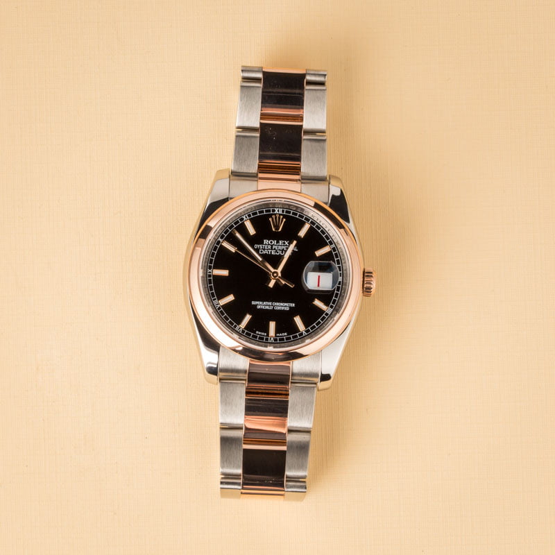 Rolex Datejust 116201 Rose Gold Oyster