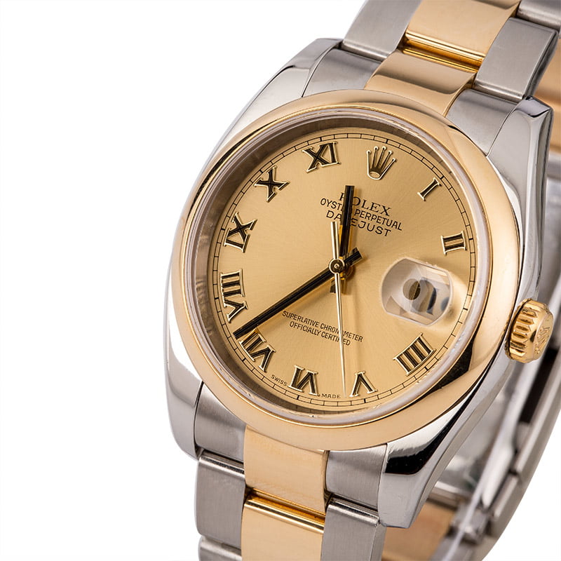 Used Rolex Datejust 116203 Roman Dial