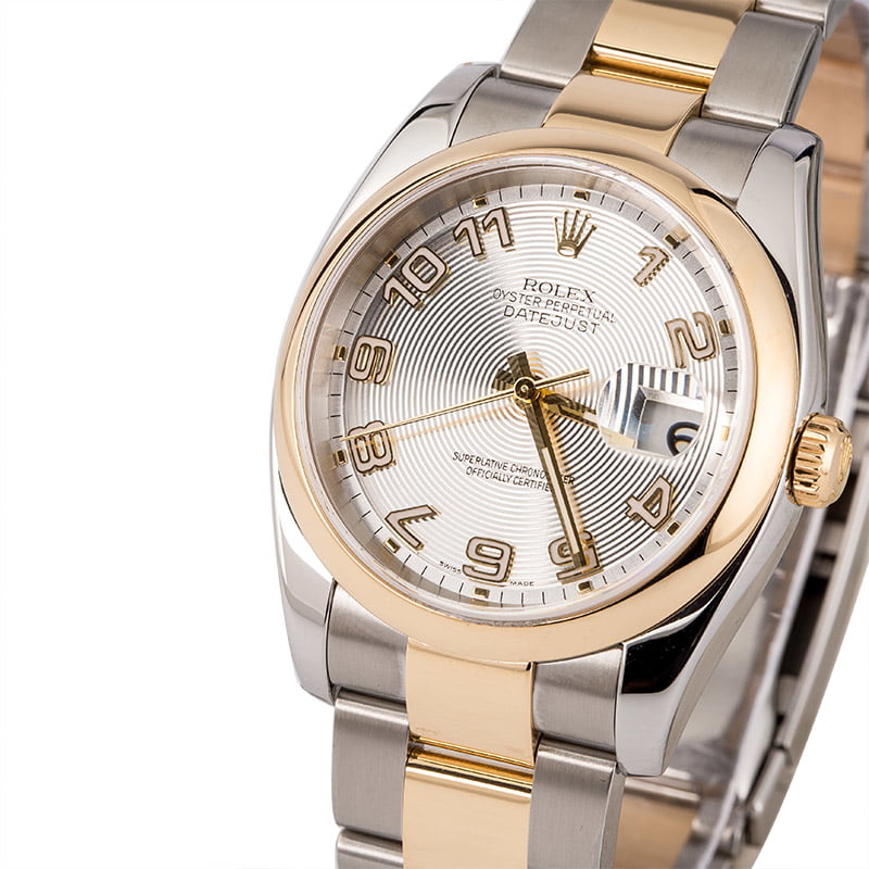 Rolex Datejust 116203 Silver Concentric Dial T