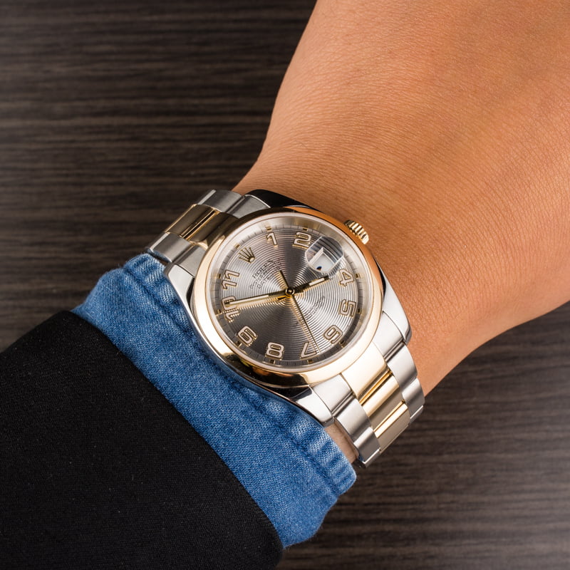Rolex Datejust 116203 Silver Concentric Dial T