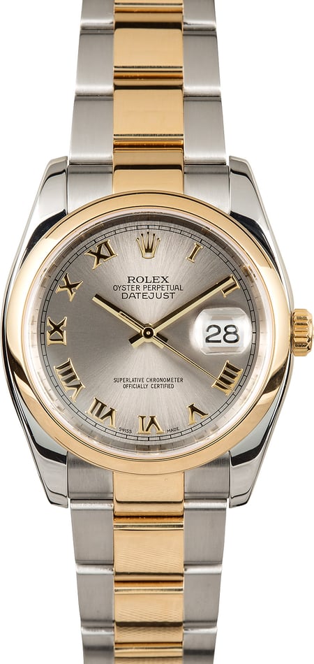 Rolex Datejust 116203 Slate Roman Dial