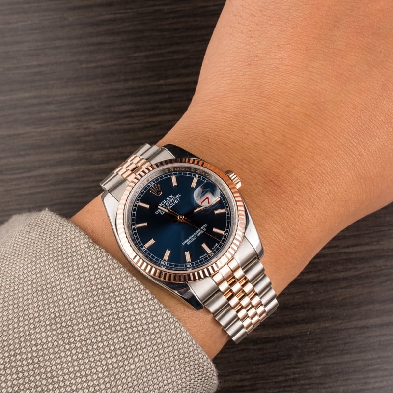 Used Rolex Datejust 116231 Blue Luminous Dial