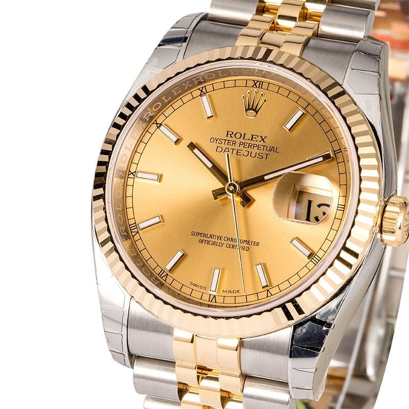 Certified Rolex Datejust 116233 Two Tone Jubilee
