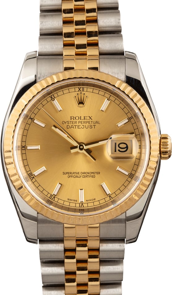 rolex two tone datejust