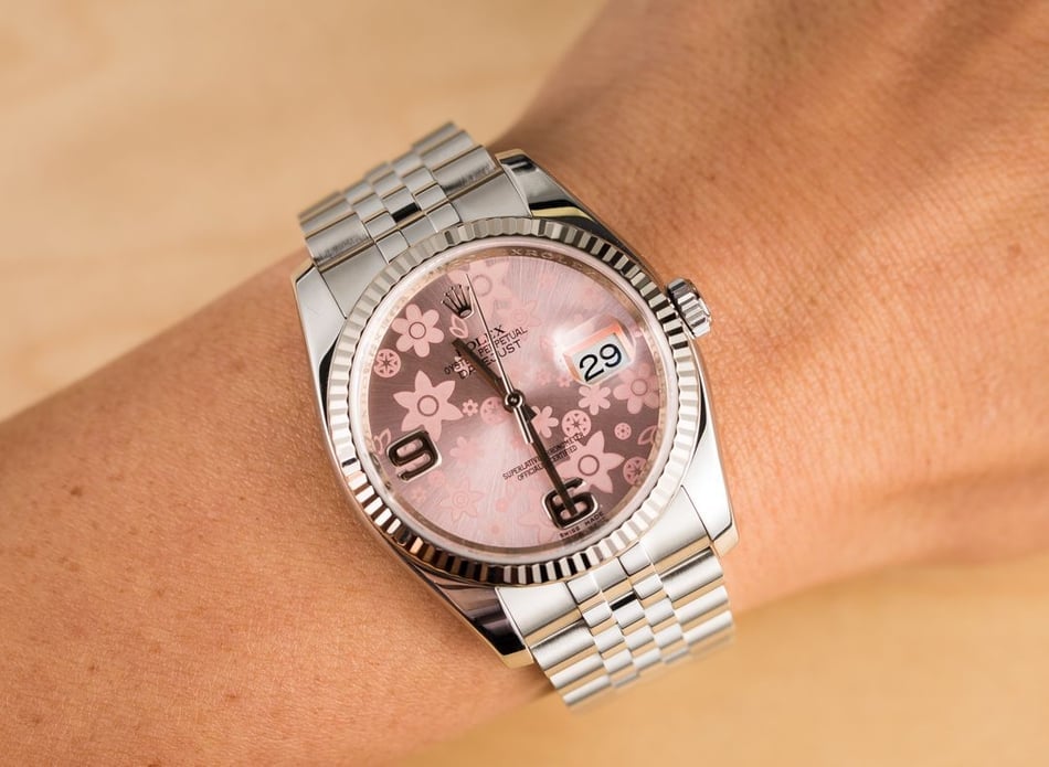 Rolex Datejust 116234 Pink Floral Dial