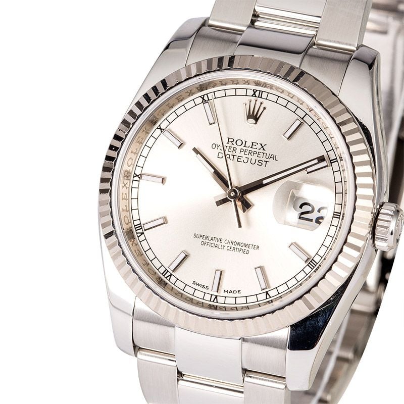 Used Rolex Datejust 116234 Silver Dial