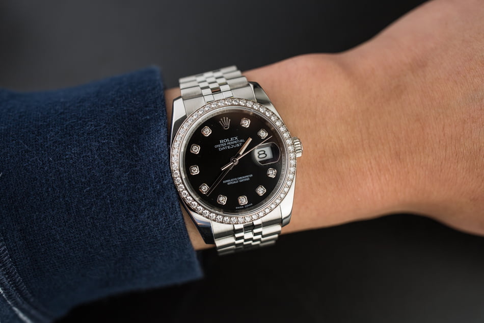 Rolex Datejust 116234 Black Diamond Dial & Bezel