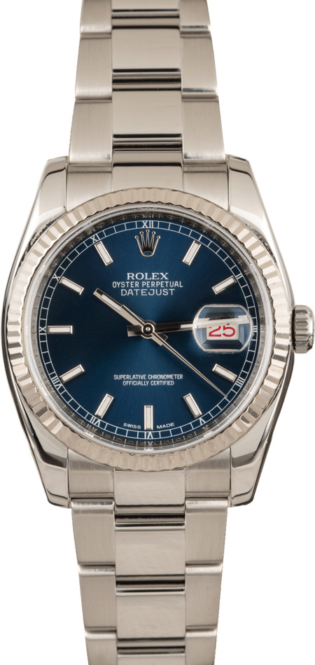 Used Rolex Datejust 116234 Blue Dial