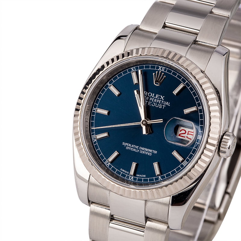 Used Rolex Datejust 116234 Blue Dial