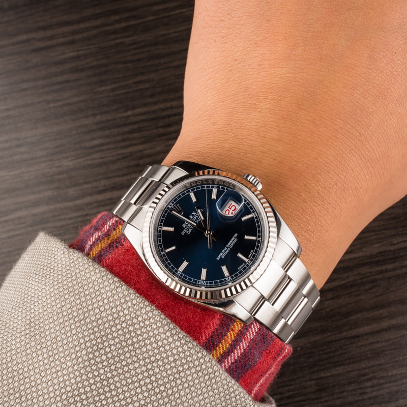 Used Rolex Datejust 116234 Blue Dial