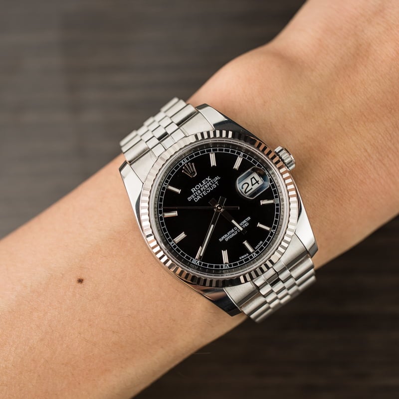 Pre Owned Rolex Datejust 116234 Black