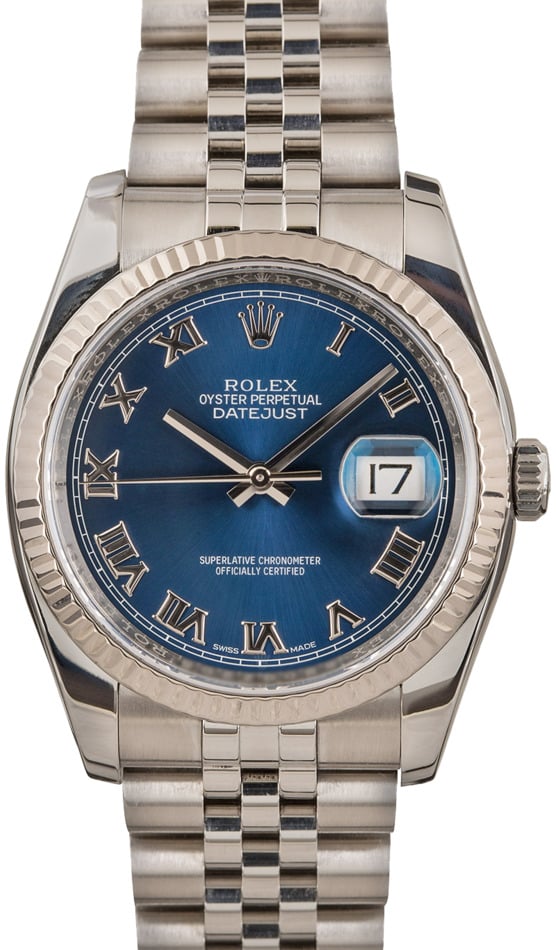 PreOwned Rolex Datejust 116234 Blue Dial
