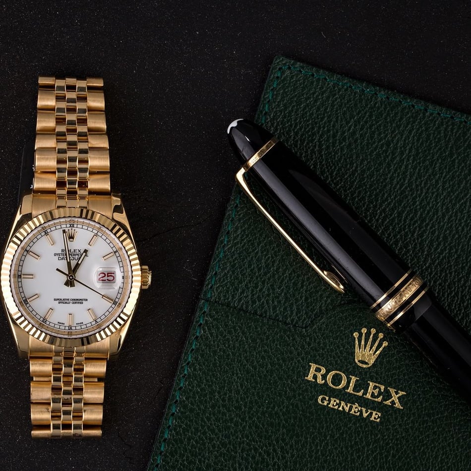 Rolex Datejust 116238 with 18k Yellow Gold Jubilee