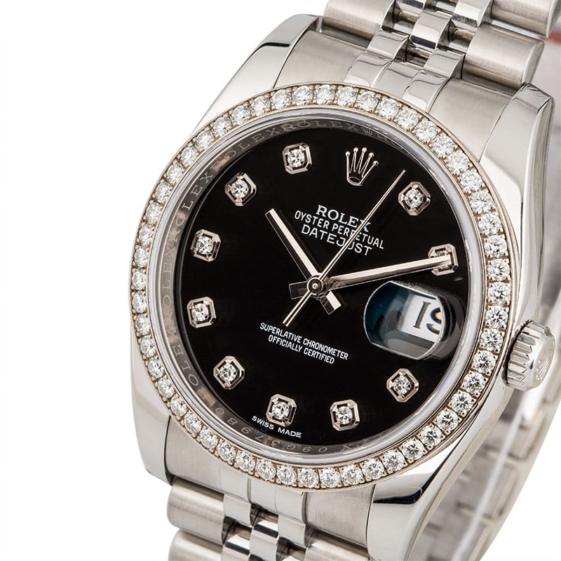 PreOwned Rolex Datejust 116244 Diamond Dial & Bezel