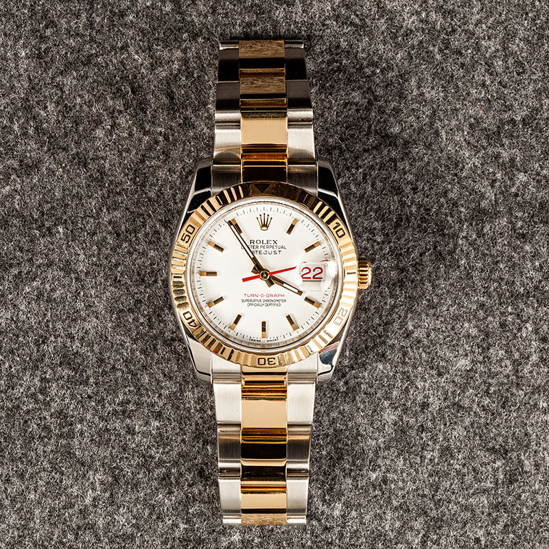 Pre-Owned Rolex Datejust 116263 White Dial 'Thunderbird'