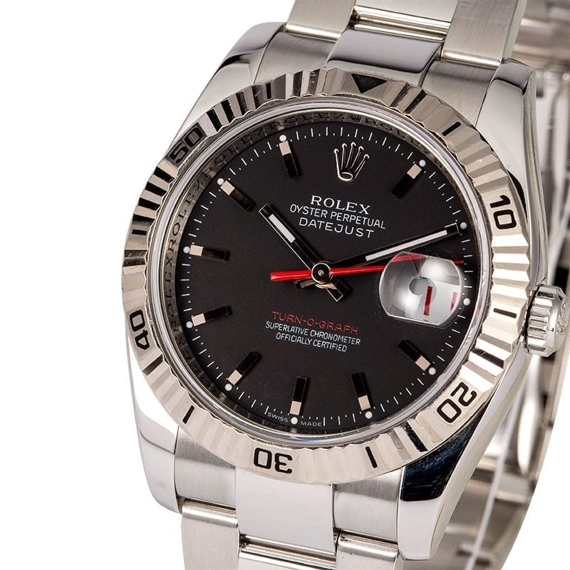 Rolex Datejust Thunderbird 116264 Red Date Wheel