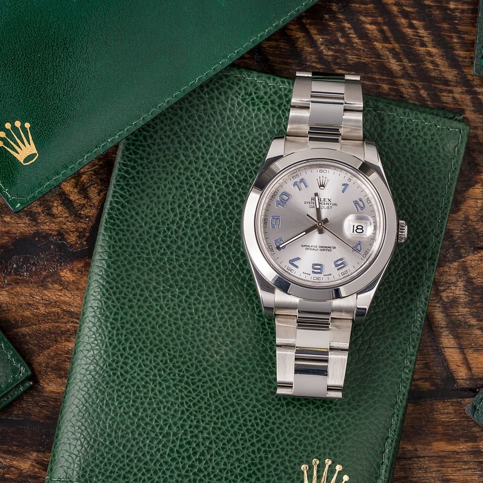 Rolex Datejust II Ref. 116300 Rhodium Arabic Dial