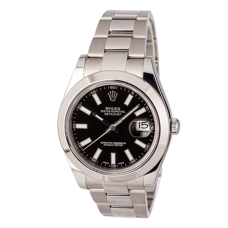 Pre-Owned Rolex Datejust 116300 Luminous Index Markers