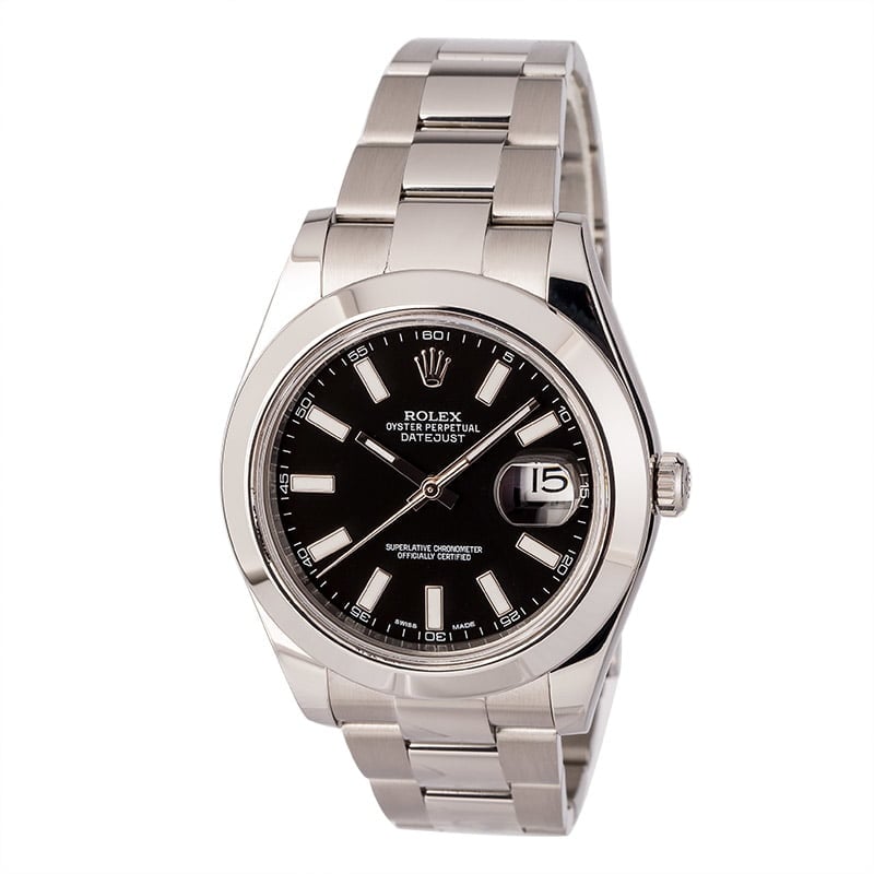 Pre-Owned Rolex Datejust 116300 Luminous Index Markers