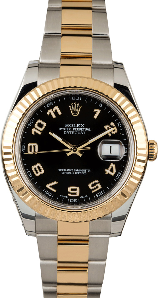 Used Rolex Datejust 116333 Black Arabic Dial T