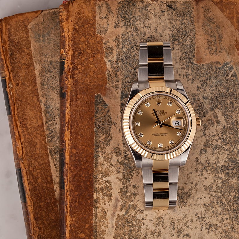 Unworn Rolex Datejust 116333 Champagne Dial