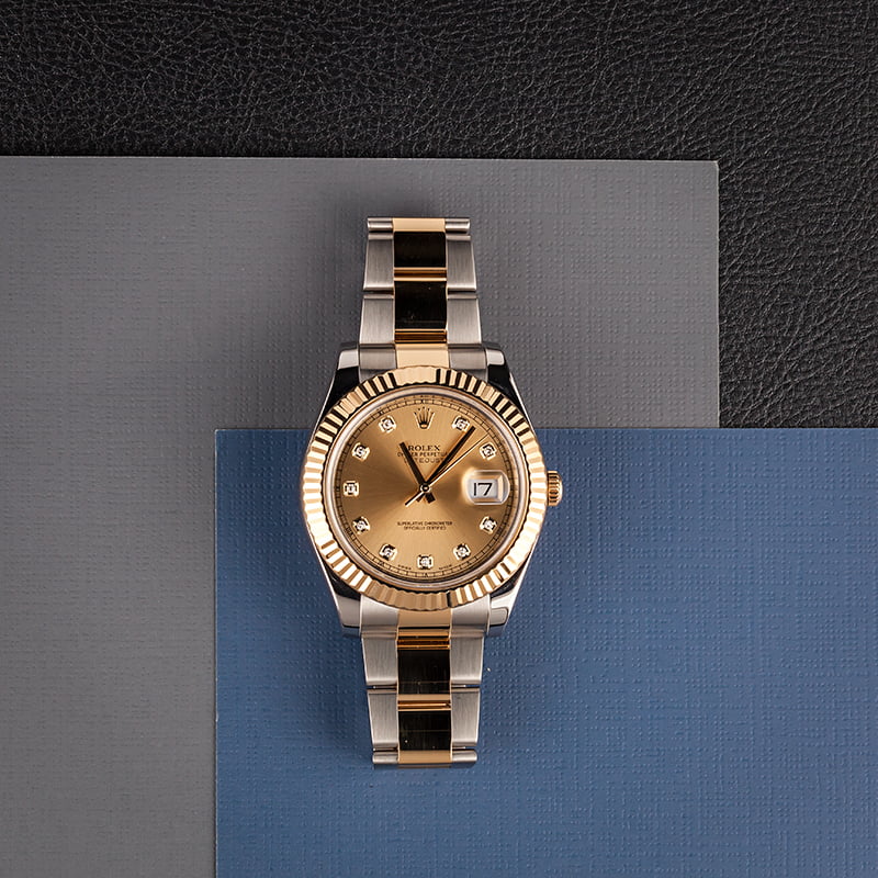 Pre-Owned Rolex Datejust 116333 Diamond Dial Watch