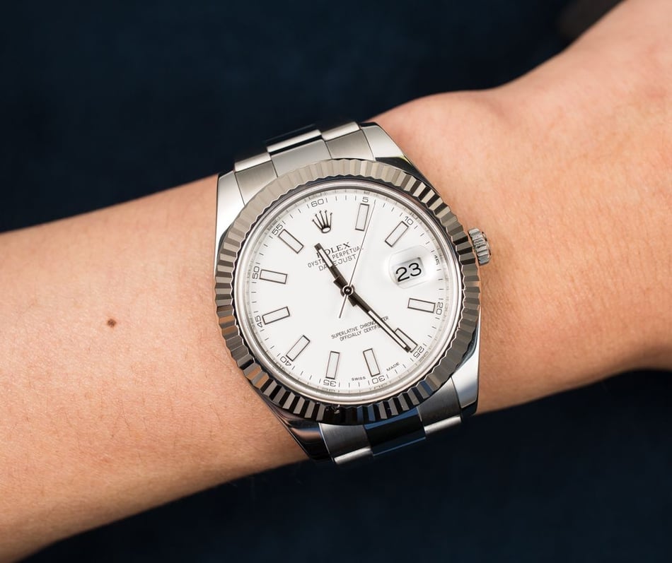 Rolex Datejust II 116334 White Luminous Dial