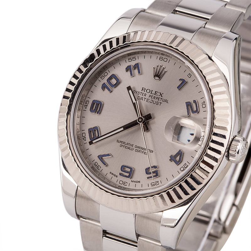 Pre-Owned Rolex Datejust 116334 Blue Arabic Markers T