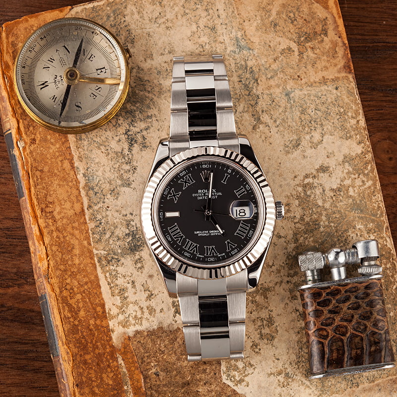 Rolex Datejust 116334 Matte Black Dial