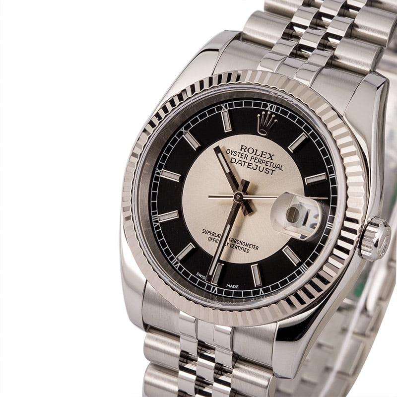 Pre Owned Rolex Datejust 116234 Tuxedo Dial