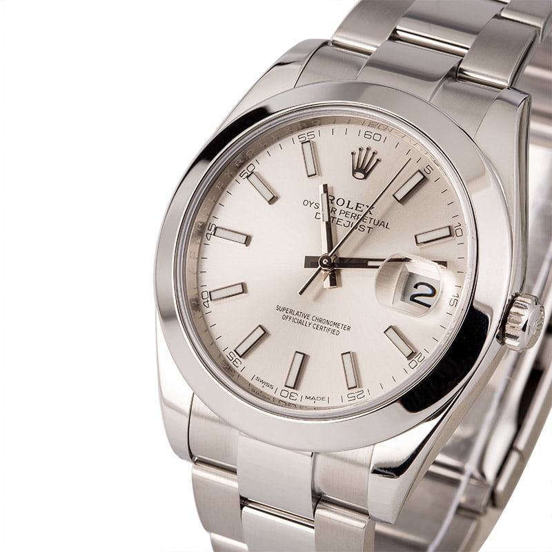 PreOwned Rolex Datejust 126300 Stainless Steel Oyster T