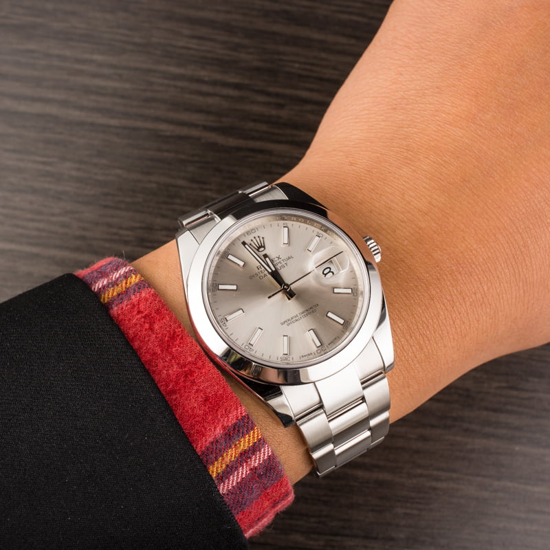 PreOwned Rolex Datejust 126300 Stainless Steel Oyster T