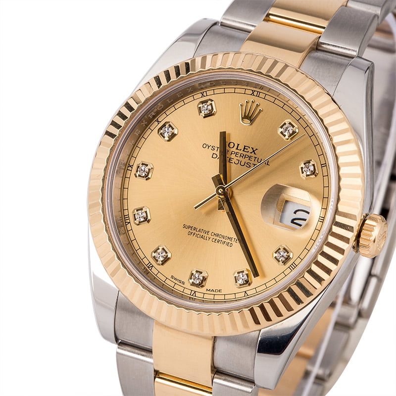 Pre-Owned Rolex Datejust 126333 Champagne Diamond Dial