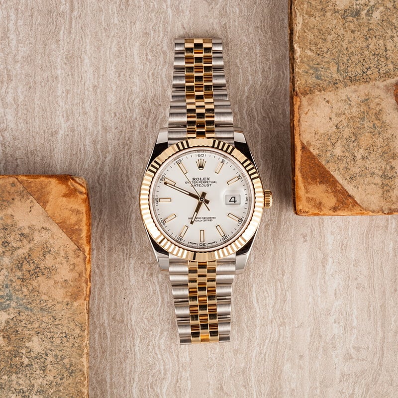 Pre-Owned Rolex Datejust 126333 White Index Dial