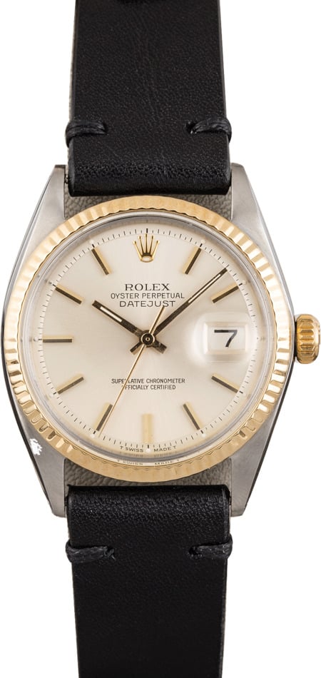 Pre Owned Rolex Datejust 1601 Leather Bracelet