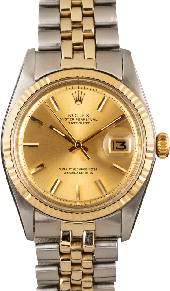 1963 ROLEX DATEJUST 1601 SS ORIGINELE ZILVEREN \