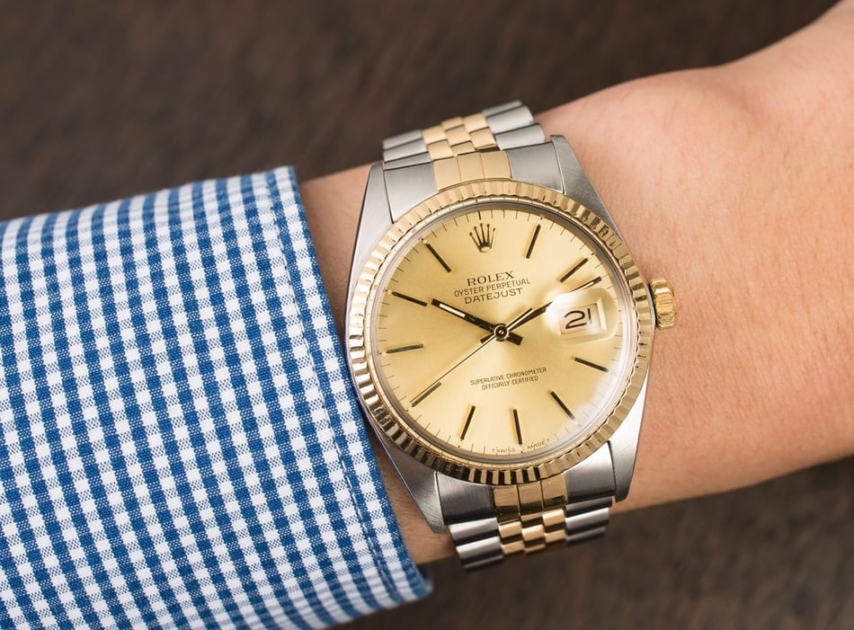 Pre-Owned Rolex Datejust 16013 Two Tone Jubilee