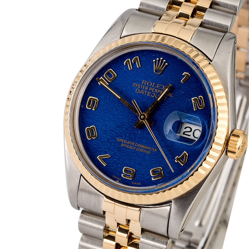 Rolex Datejust 16013 Blue Jubilee Dial