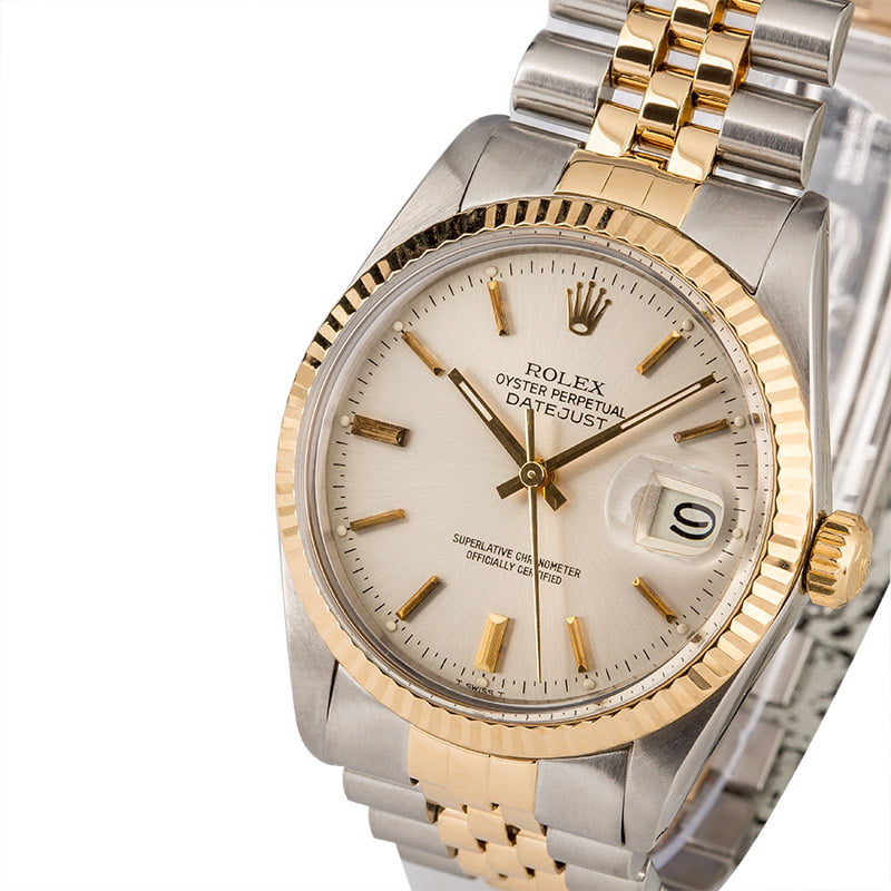 PreOwned Rolex Two Tone Datejust 16013