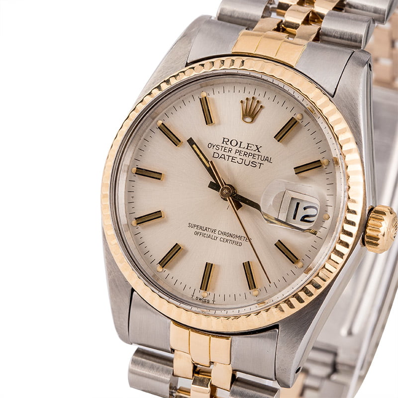 Used Rolex Two Tone Datejust 16013 Jubilee Bracelet T