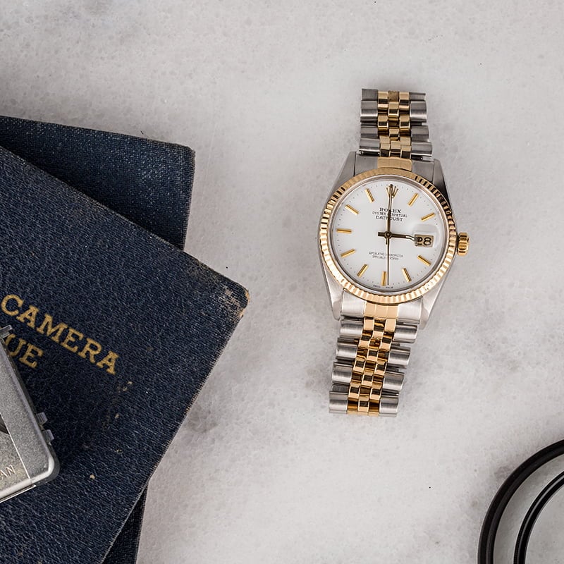 Pre Owned Rolex Datejust 16013 White Dial