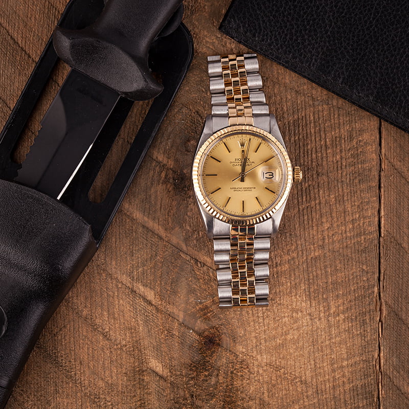 Used Rolex Datejust 16013 Two Tone Jubilee