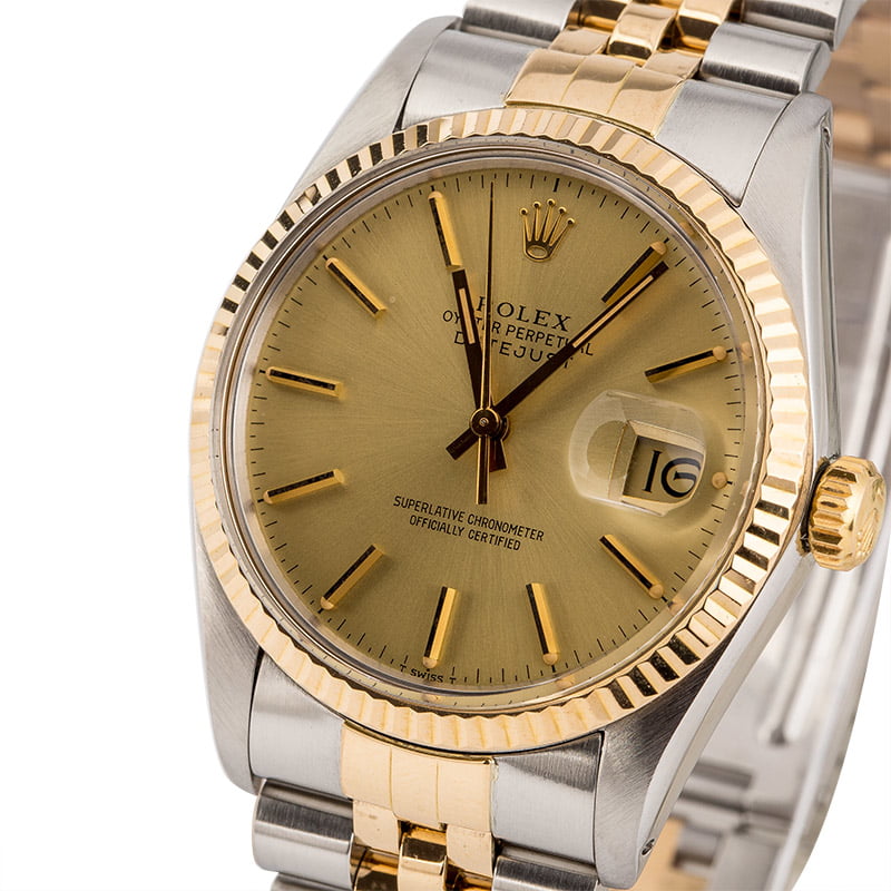 Pre-Owned Rolex Datejust 16013 Two-Tone Model